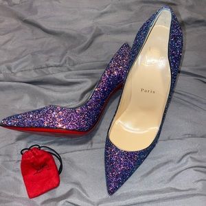 BRAND NEW christian louboutin so kate glitter dragonfly